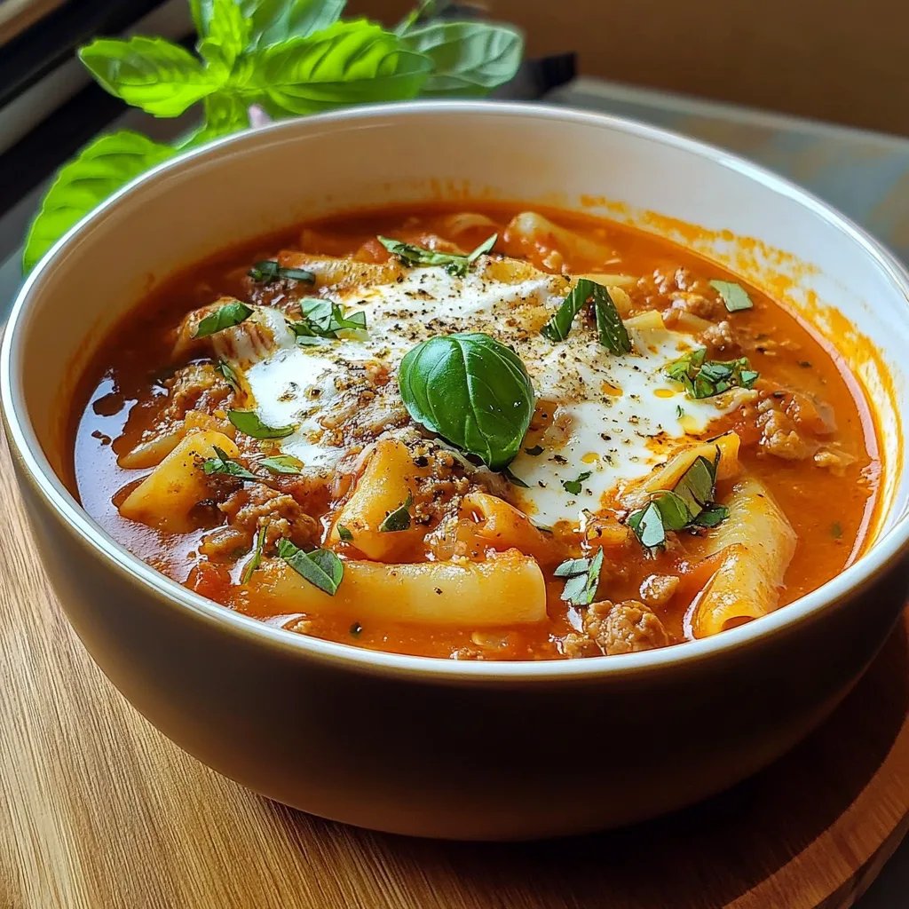 Lasagna Soup Lightly Spicy
