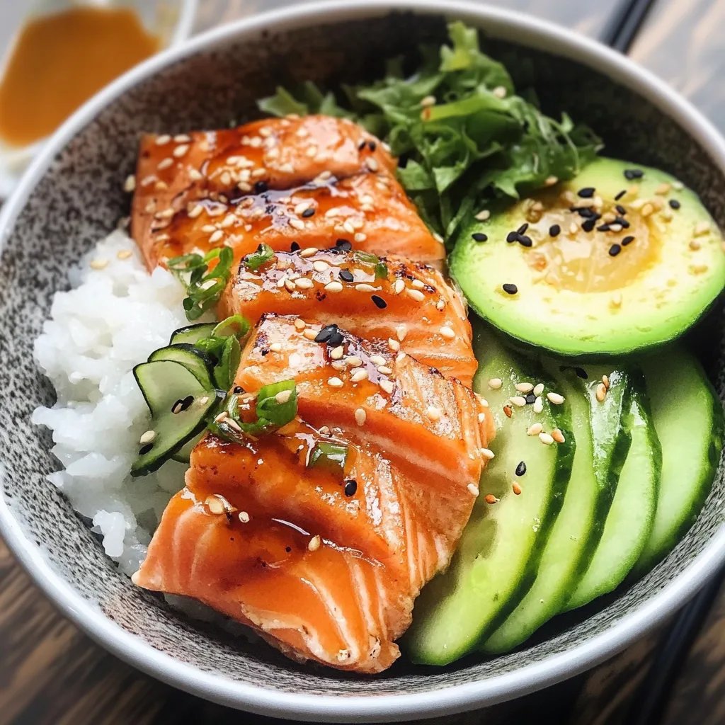 Baked Salmon Sushi Bowl
