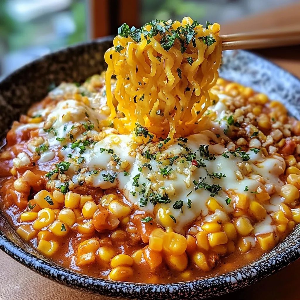 Korean Corn Cheese Ramen Noodles: An Incredible 5-Minute Recipe