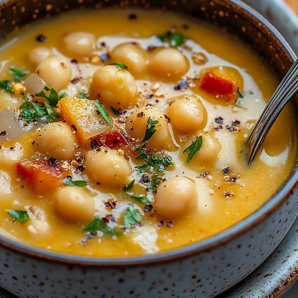 Creamy Garlic Chickpea Soup: An Incredible Ultimate Recipe