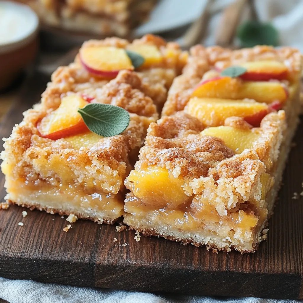 Peaches & Cream Crumble Bars: An Incredible Ultimate Recipe