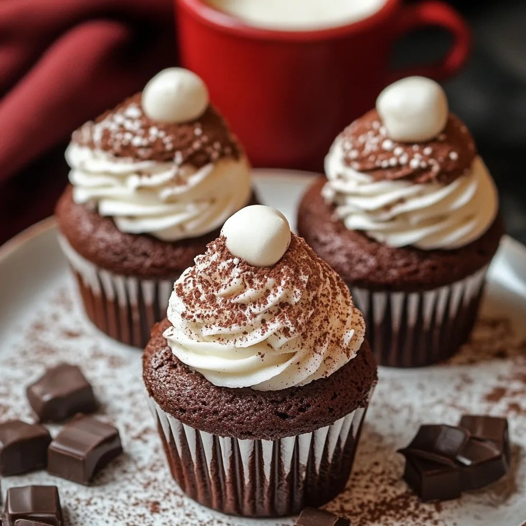 Hot Chocolate Cupcakes