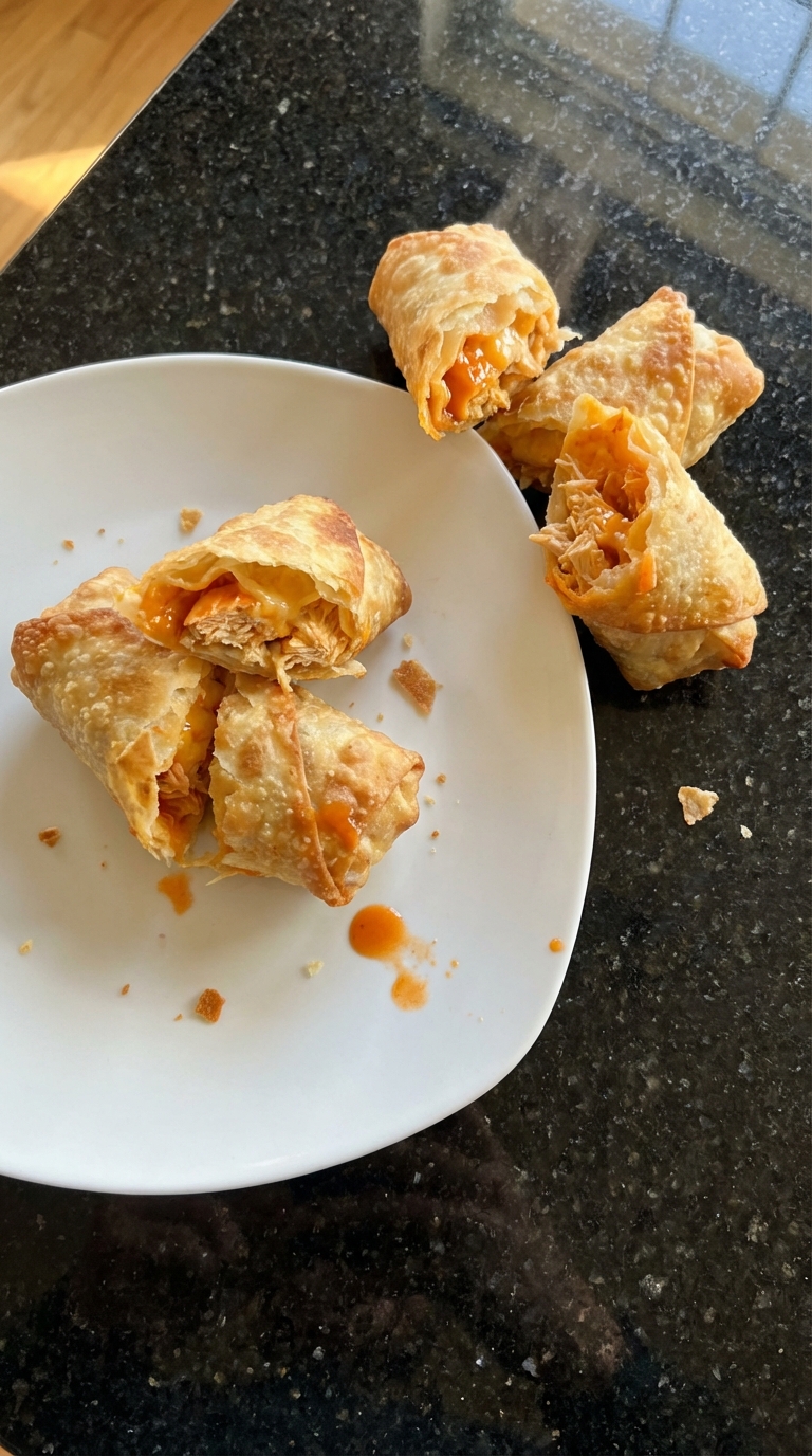 Gourmet Buffalo Chicken Egg Rolls