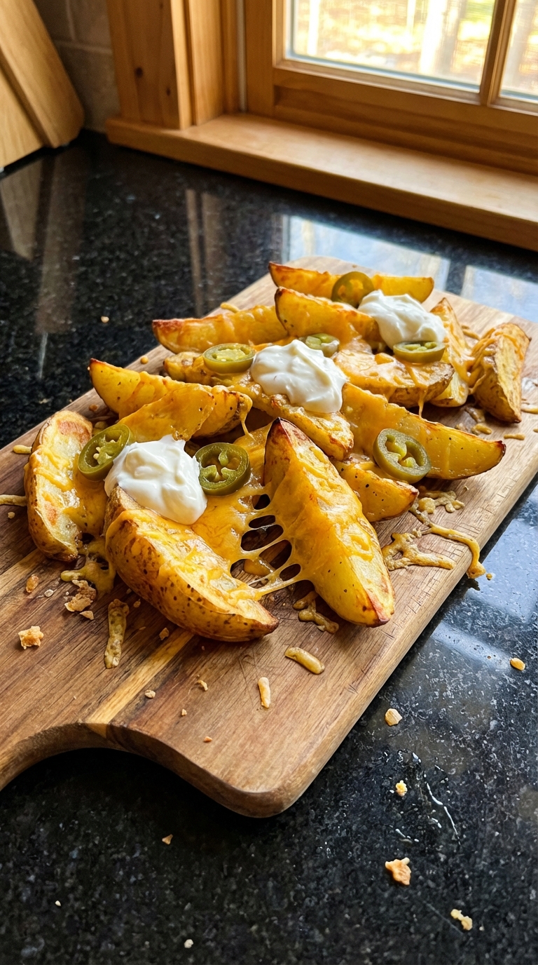 Loaded Nacho Potato Wedges