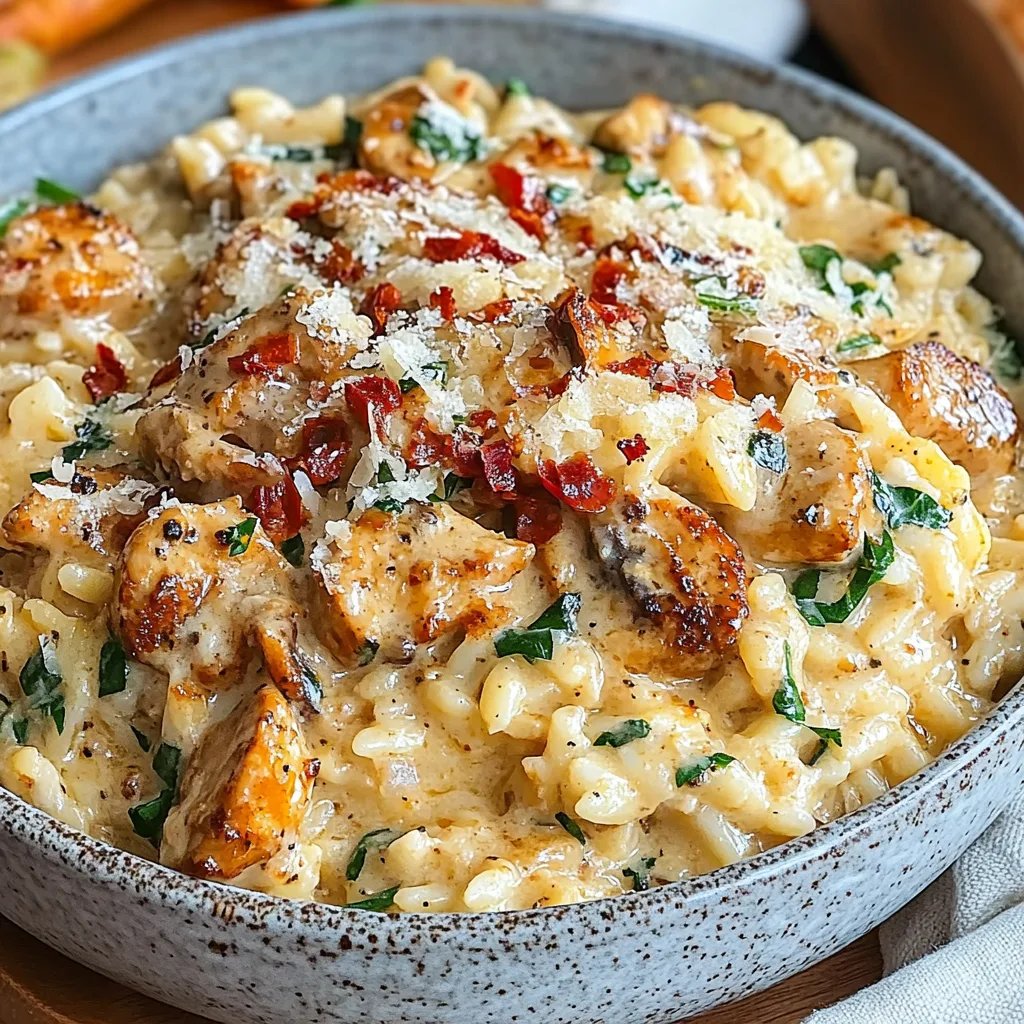 Slow Cooker Creamy Tuscan Chicken Orzo: An Amazing Ultimate Recipe