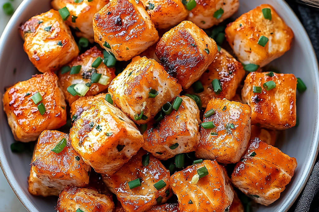 Air Fryer Salmon Bites: Amazing Ultimate Recipe for 4 People