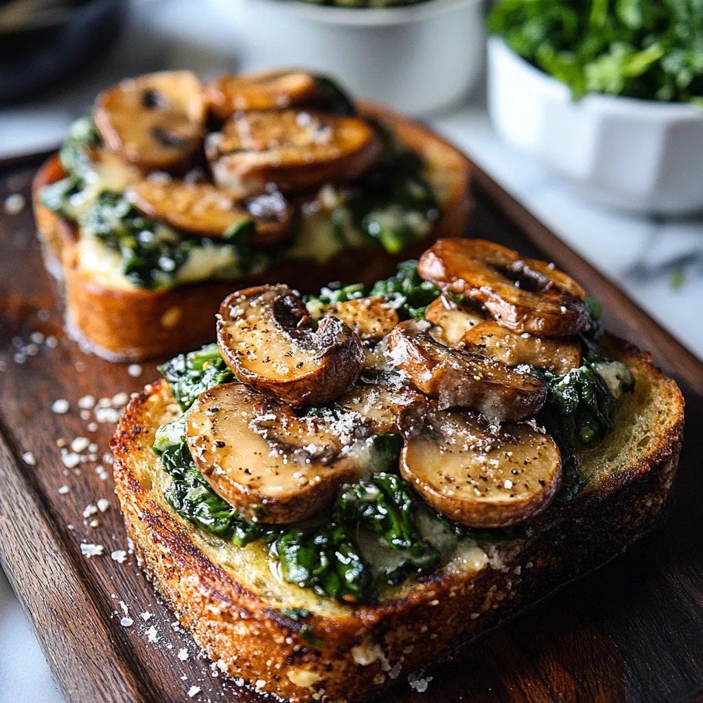 Savory French Toasts w/ Spinach & Mushrooms: An Incredible Ultimate Recipe
