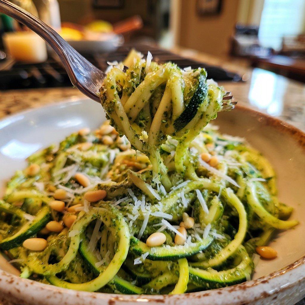 Zucchini Noodles with Pesto